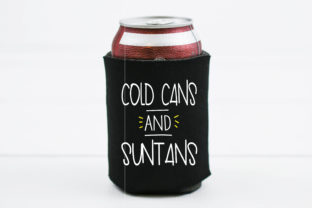 Cold Cans Suntans Graphics for Crafts