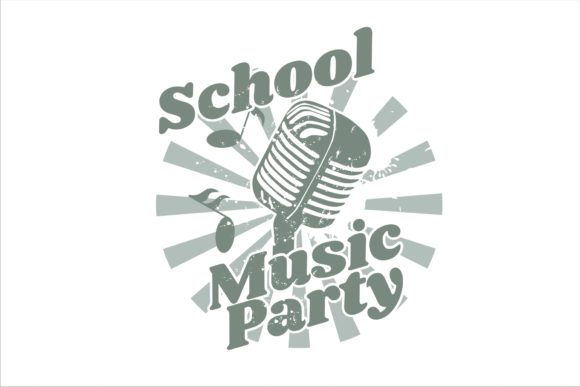 Distressed School Music Party: Graphics for Crafts