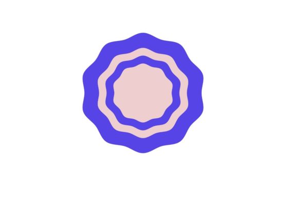 Pink Purple Polygon Graphics for Crafts
