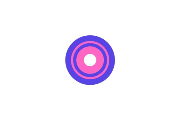 Pink Purple Round Graphics for Crafts