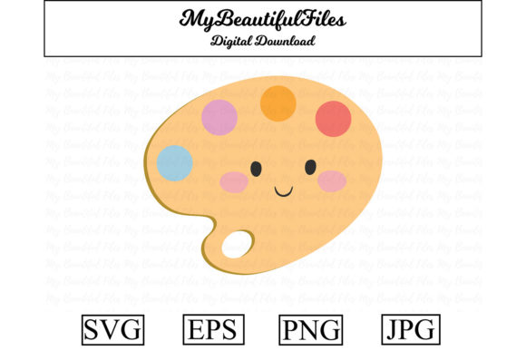 School Art Palette Kawaii Clipart: Graphics & Illustrations Review