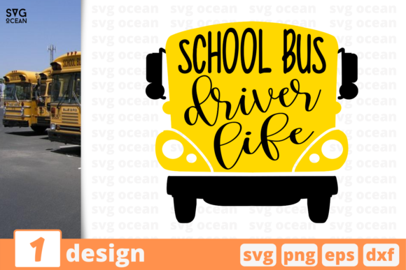 School Bus Driver Life: Graphics for Crafts