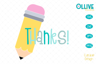 Teacher Pencil Thanks: Graphics for Crafts Sellers
