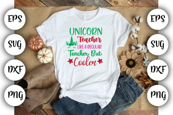 Unicorn Teacher Graphics for T-Shirt Designs